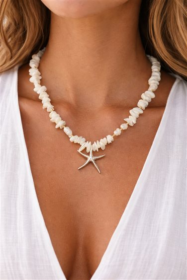 Collar Cianfrone Gioielli Mujer in Aleación de Metal LARA04-STELLA-BIANCA - LARA04-STELLA-BIANCA